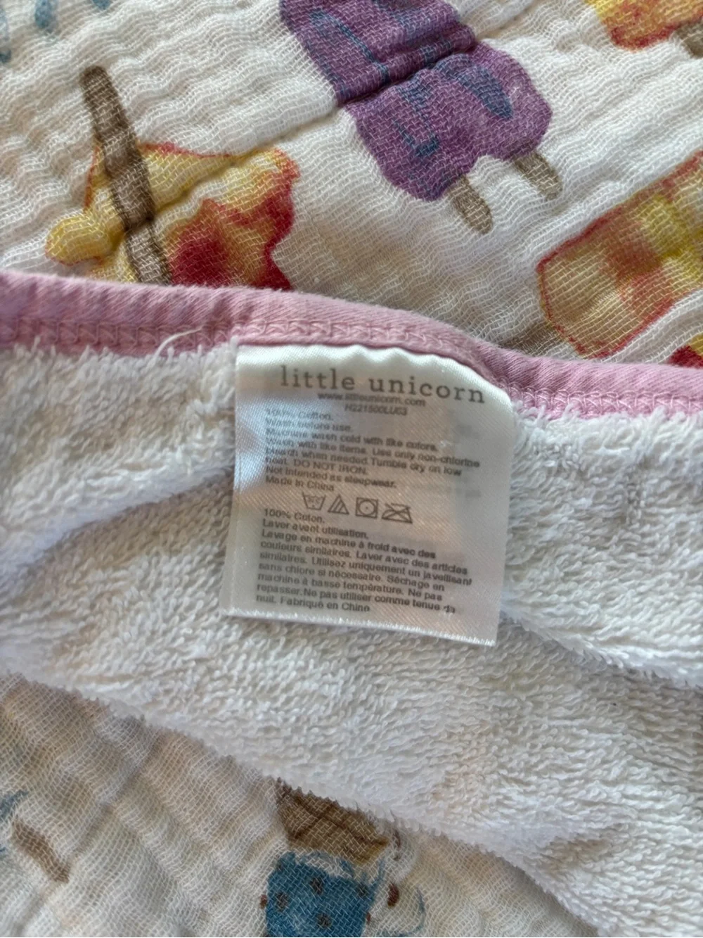 Little Unicorn Hooded Bath Towel